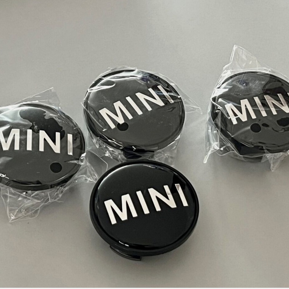 MINI Black Wheel Center Caps